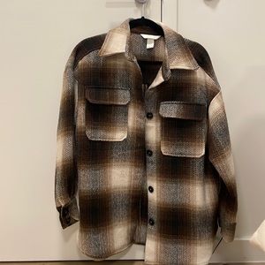 H&M Brown Shacket Small